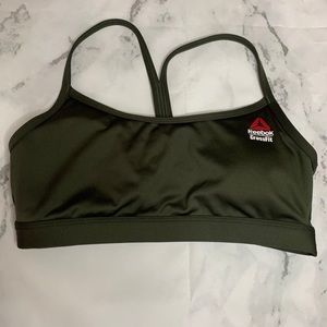 Green Reebok Sports Bra